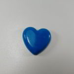 cabochon polimeric inima albastra