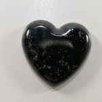 cabochon rasina inima negru efect